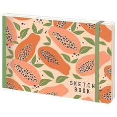 Скетчбук - альбом для рисования 80л, А5 "Terrakotto art", 100г/м2, твердая обложка, карман, доп. листы крафт Greenwich Line