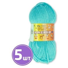 Пряжа Камтекс Бамбино (023), светло-бирюзовый, 5 шт. по 50 г