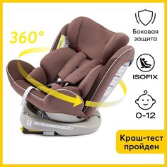 Автокресло группа 0/1/2/3 (до 36 кг) Happy Baby Unix Isofix, chocolate