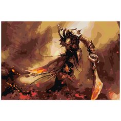 Картина по номерам "Dark Souls Дарк Соулс: Воин", Раскраска 40x60 см, Игры