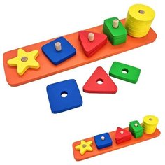 Деревянный Сортер Логический Ступенька 5 деталей БП-00000262 /Арбо/ Arbo