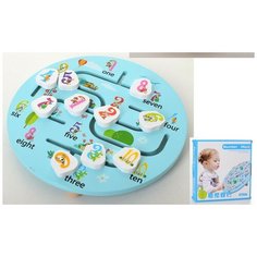 Деревянный игровой набор Лабиринт Цифры Китай
