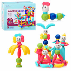 Конструктор магнитный детский Oubaoloon RX0530 (156 деталей) в коробке