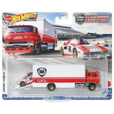 Набор машинок 1:64 Hot Wheels TEAM TRANSPORT Premium Редкие модели LANCIA STRATOS GROUP 5 и SAKURA SPRINTER из серии Car Culture