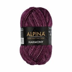 Пряжа ALPINA "HARMONY" 10 шт. в упак. цвет №08 т. малиновый (HARMONY-№08 т. малиновый)