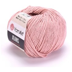 Пряжа YarnArt Jeans, 2шт, (83 св. розовый), 55 % хлопок, 45 % акрил, 50 г, 160 м