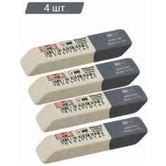 Ластик KOH-I-NOOR 6541/60 каучуковый, комбинир. Чехия (4 штуки)