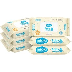 Влажные салфетки для детей MIOKI 600 шт, набор из 6 уп по 100 шт Marabu