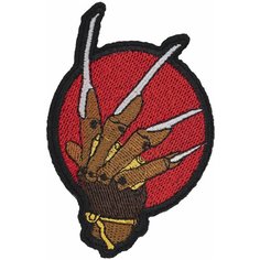 Нашивка, шеврон, патч (patch) Перчатка Фредди, размер 6,5*10 см, 1 шт. Нет бренда