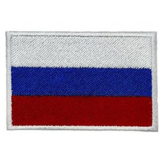Нашивка (шеврон, патч) на одежду Флаг России на термоплёнке 70х45 мм Tixxi Studio