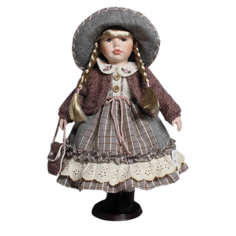 Кукла фарфоровая 16 на подставке Polly Dolls