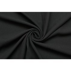 Ткань Шерсть костюмная Armani чёрная в диагональный рубчик, 450 г/пм, ш154см, 0,5 м