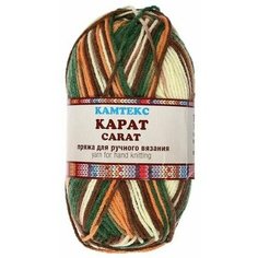 Пряжа "Карат секцион" 50% акрил. 50% ПАН 160м/100гр (1К239 разноцветный) 3 Мотка Камтекс