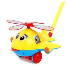 Каталка на палочке "Вертолетик", цвета микс./В упаковке шт: 1 E.Store