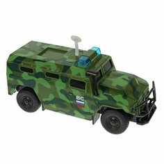 Военная машина ТехноПарк АМН ВПК-233114 21см свет, звук TIGRBLACK-22PLMIL-GN