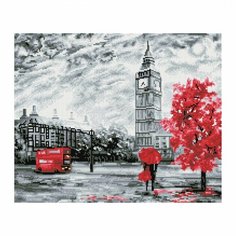 Набор для изготовления алмазной мозаики Три Совы "Красный Лондон", 40x50см, холст, картон. уп. (АМ4050_47560)