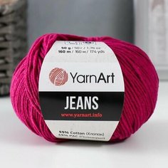 Пряжа "Jeans" 55процентов хлопок, 45процентов акрил 160м/50гр (91) Yarn Art