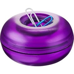 Скрепочница магнитная открытая (пластик, вертикальная), 12шт. Noname