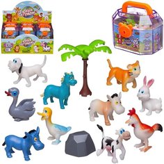 Игровой набор ABtoys Юный натуралист Фигурки мультяшные домашних животных PT-01781/1