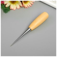 Шило дерево, металл длина иглы 6 см 12х1,8х1,8 см Noname