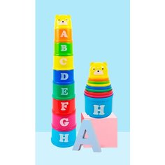 Детская пирамида с буквами Нет бренда