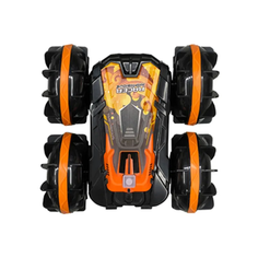 Машинка перевертыш амфибия Amphibiou Stunt Car, внедорожник на пульте радиоуправления для улицы, для дрифта, оранжевая Yile Toys