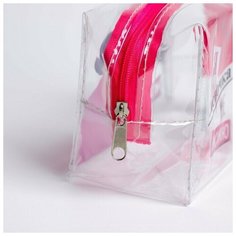 Косметичка-пенал из прозрачного PVC Я девочка, мне можно , 14х8 см Нет бренда