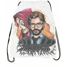 Мешок-сумка для обуви Бумажный дом - La casa de papel № 1 Bugrikshop