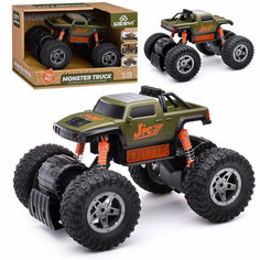 Машина WY660A "Внедорожник" 1:12 (свет, звук) в коробке (цвет темно-зеленый) Wen Yi