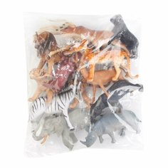 Игрушки пластизоль дикие животные африки в дисп. Играем вместе