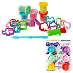 Набор для детской лепки «Тесто-пластилин. Животный мир» Genio Kids