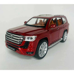 Коллекционные машинки металлические Toyota Land Cruiser 300 Ленд Крузер 300 красный Toys