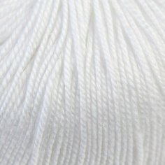 Пряжа "Ажурная" 100% мерсеризованный хлопок 280м/50гр (01-Белый) Нет бренда