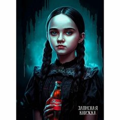 Записная книжка А5, 96 листов в клетку на гребне Third day of the week, твёрдая обложка, матовая ламинация, выборочный лак, блок 60 г/м2 Нет бренда
