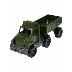 Машинка Тягач "бизон" бортовой с прицепом Военный Фора