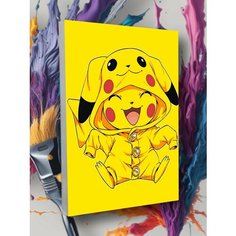 Картина по номерам Пикачу Покемон Pokemon Животные Аниме Круто красим