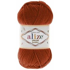 Пряжа Alize Cotton gold hobby (Ализе Коттон голд хобби) 1 шт 36 терракот 55% хлопок, 45% акрил 165 м, 50г