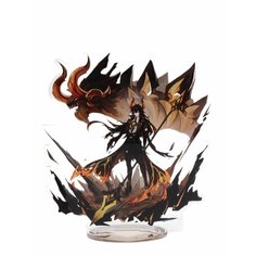Акриловая 2D фигурка по игре "Геншин Импакт" (Genshin Impact) Чжун Ли Дракон 11 см Rage Toys