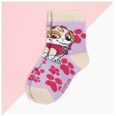 Щенячий патруль. Носки детские PAW PATROL "Скай" лапки14-16 см, 2-3 г, 80% хл,17% п/а, 3% эл. Kaftan