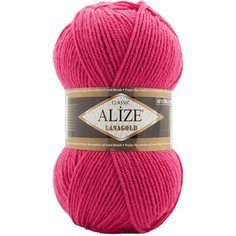 Пряжа Alize Lanagold цикламен (798), 51%акрил/49%шерсть, 240м, 100г, 3шт