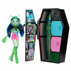 Monster High Doll, Ghoulia Yelps, Skulltimate Secrets: Neon Frights - Кукла Монстер Хай Неон Гуллия Йелпс HNF81