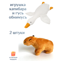 2 штуки игрушки капибара и гусь обнимусь Centr Podarkov Sofiya