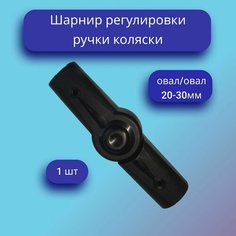 Шарнир регулирования ручки коляски овал-овал 20/30мм Нет бренда