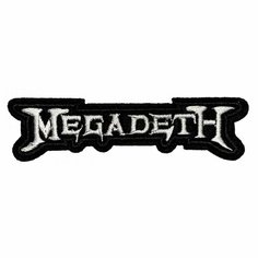Нашивка, шеврон, патч (patch) Megadeth, размер 9,5*2,5 см, 1 шт. Нет бренда