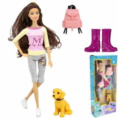Кукла Miss Kapriz YS1829C Мода&Стиль с питомцем в кор.