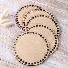 Набор донышек для вязания, круг 15см, 5шт, фанера 3мм Школа талантов