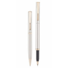 Набор подарочный Pierre Cardin Pen&Pen - Matte Steel GT, шариковая ручка + ручка-роллер, M, шт PC0865BP/RP