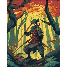 Картина по номерам на холсте 50х40 "Синоби" Selfica