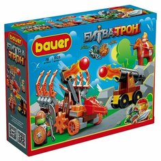 Констр-р Битва за трон, набор с катапультой и пушкой, 80 эл Бауэр