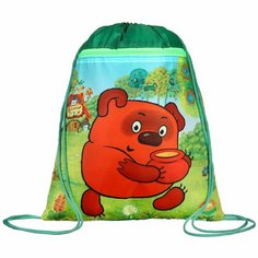 Мешок для обуви с карманом 420х350, МСО-7С "Винни-пух", Союзмультфильм Gold Seller